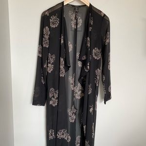 Floral Chiffon Cardigan
